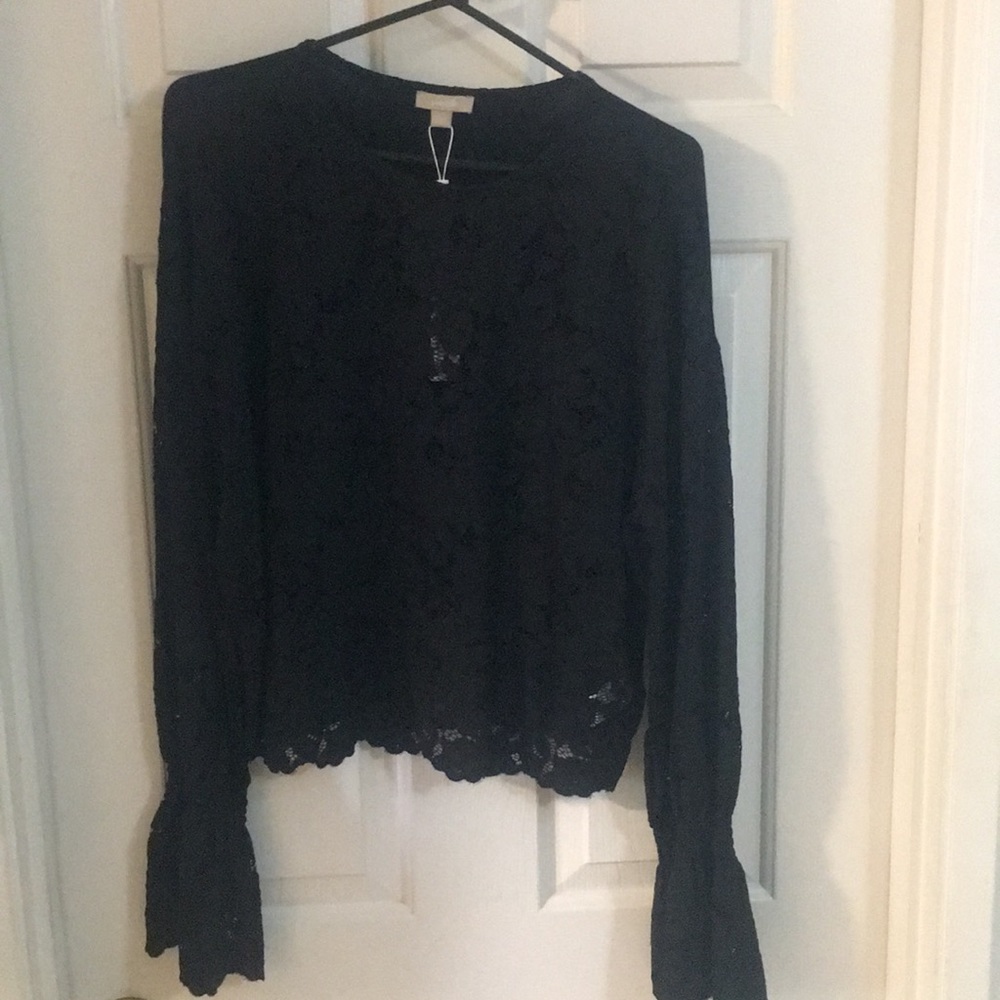 Darling black Elliot trendy sleeve top